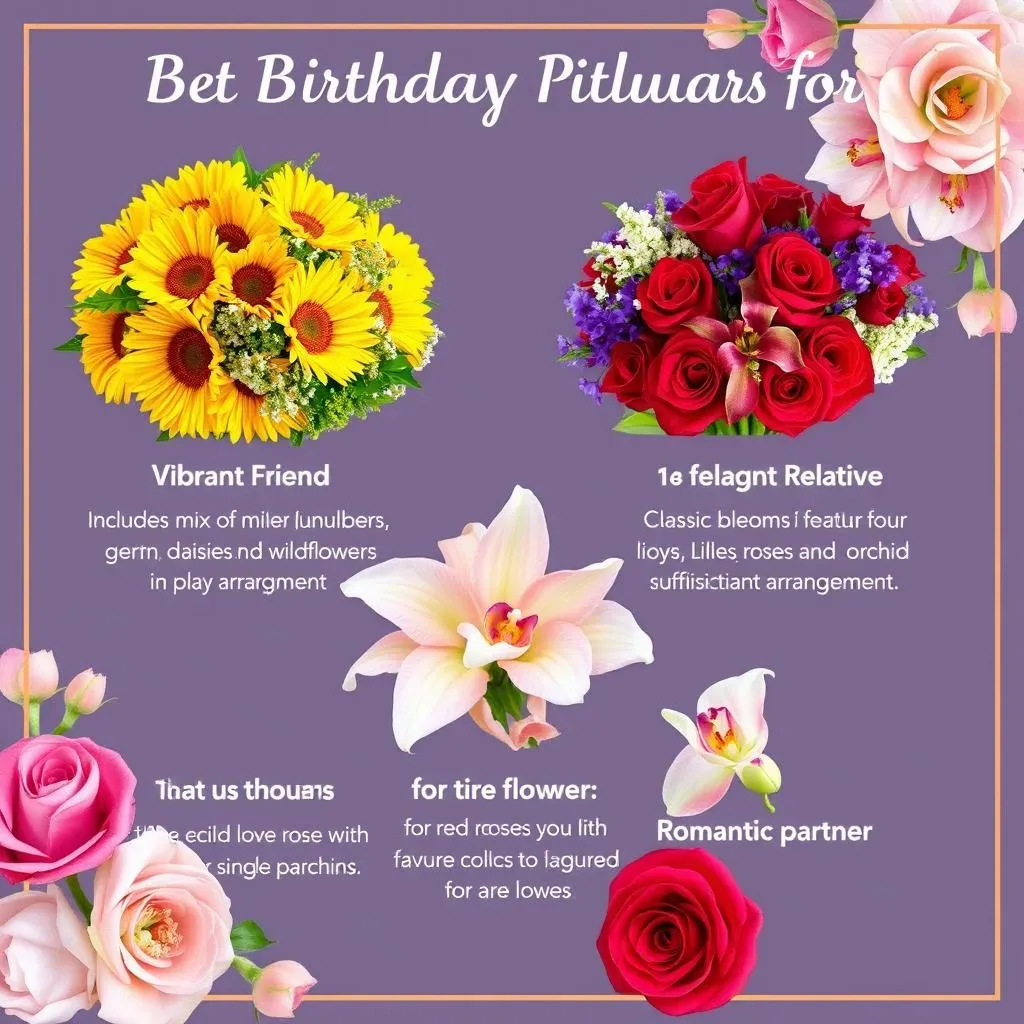 Best Flowers for Different Birthday Personalities