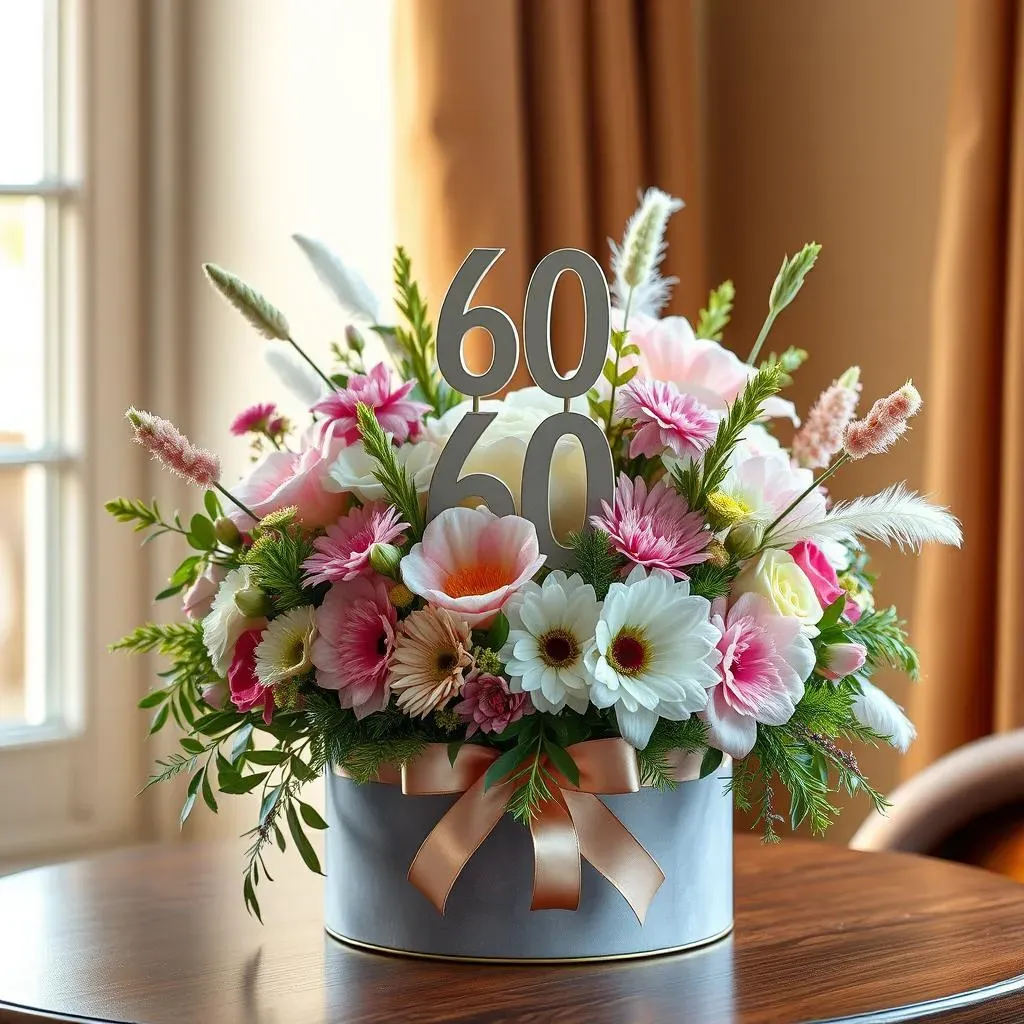 Creative 60th Birthday Flower Arrangement Ideas