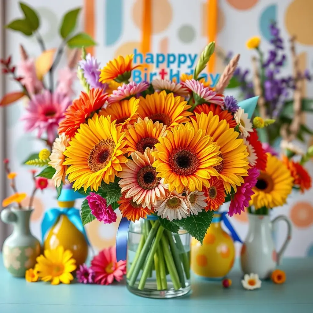 Creative Birthday Flower Arrangements Ideas