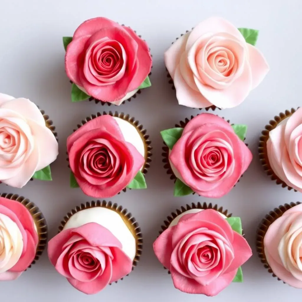 Creative Inspiration: 9th Birthday Flower Cupcake Designs