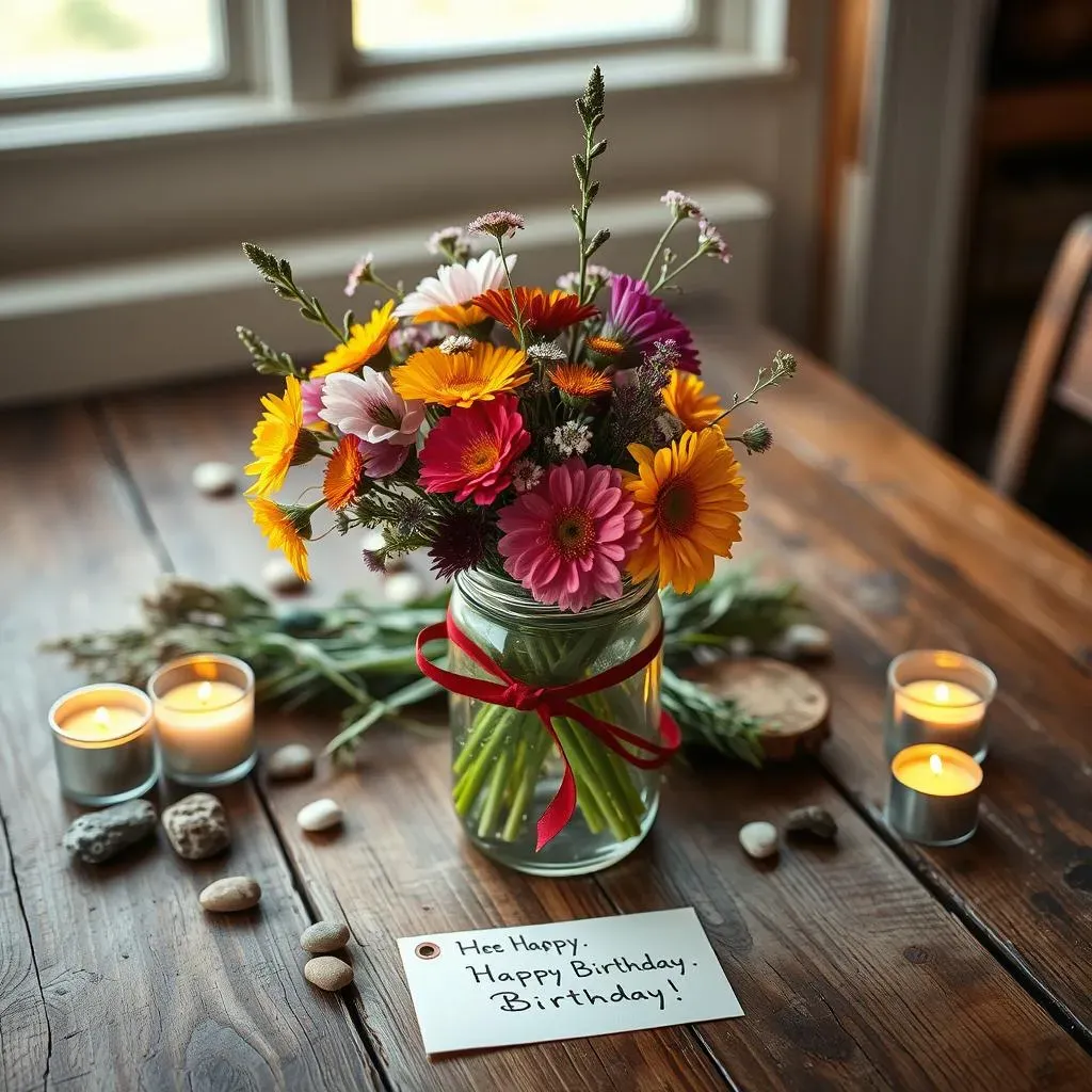 DIY Birthday Flower Arrangements:  Presentation and Personal Touches