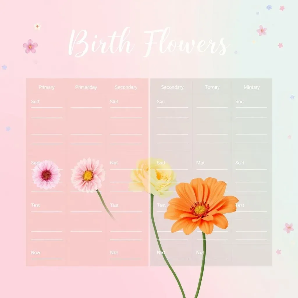 What Are the Birthday Flowers for Each Month?  A Visual Directory