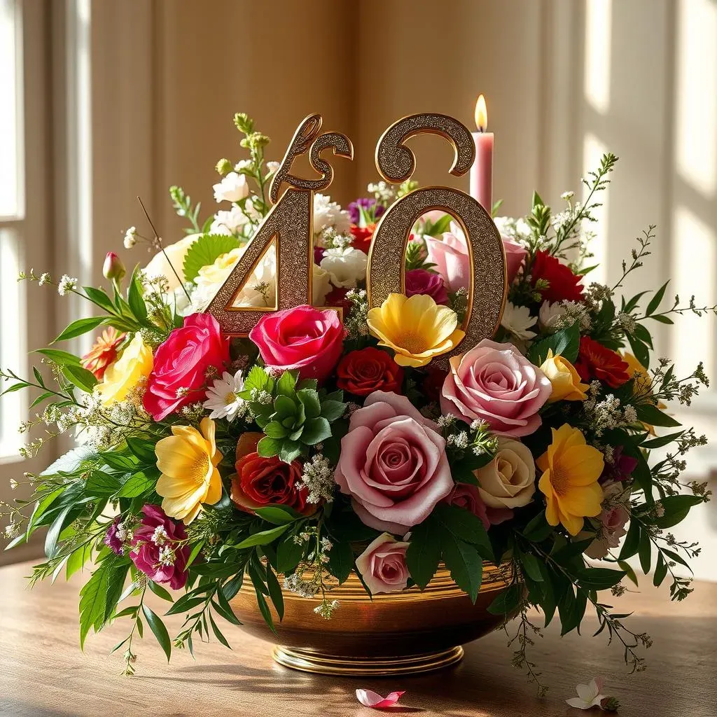 Where to Find and Order Stunning 40th Birthday Flower Arrangements